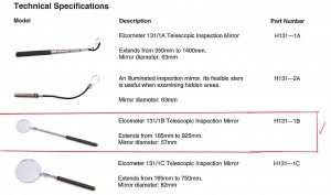 INSPECTION MIRRORS